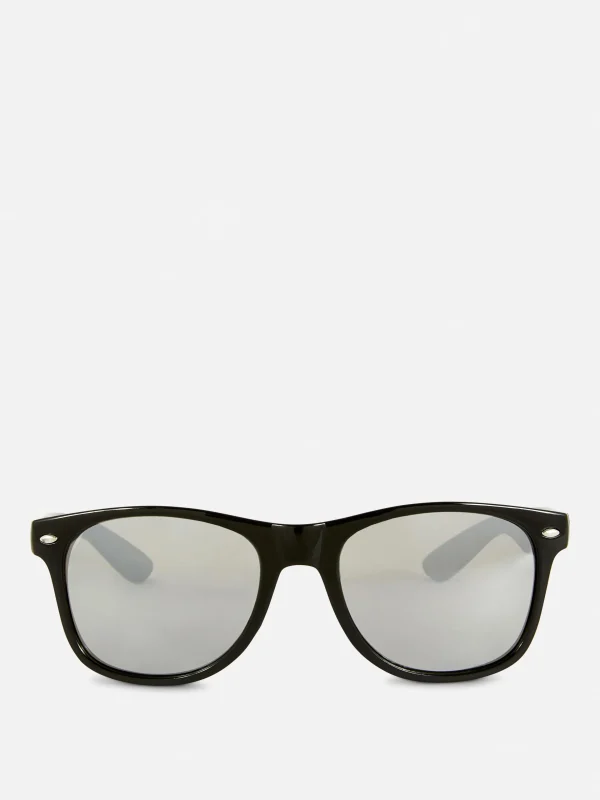 Primark Mirrored Square Frame Sunglasses Silver Flash Sale