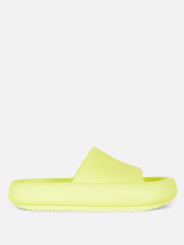 Primark Molded Slides Yellow Fashion