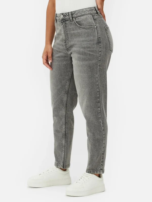 Primark Mom Jeans Gray Cheap