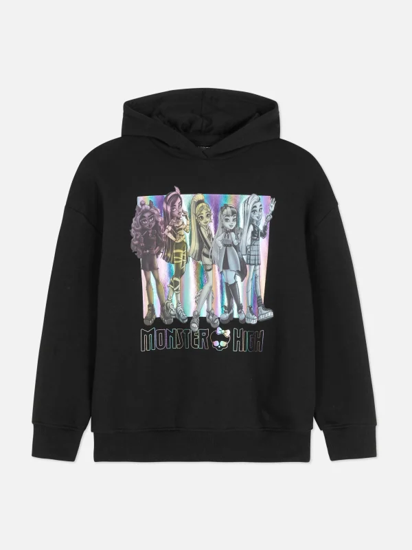 Primark Monster High Graphic Hoodie Black Fashion