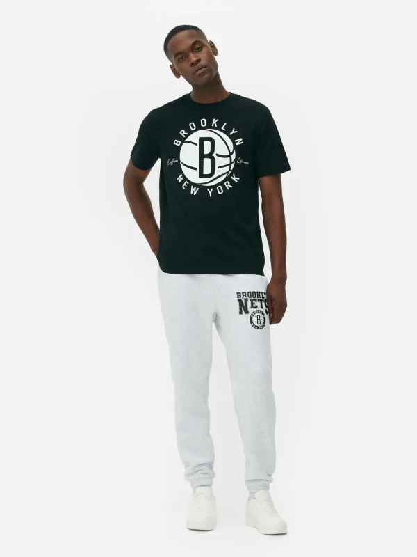 Primark NBA Brooklyn Nets T-Shirt Black Clearance