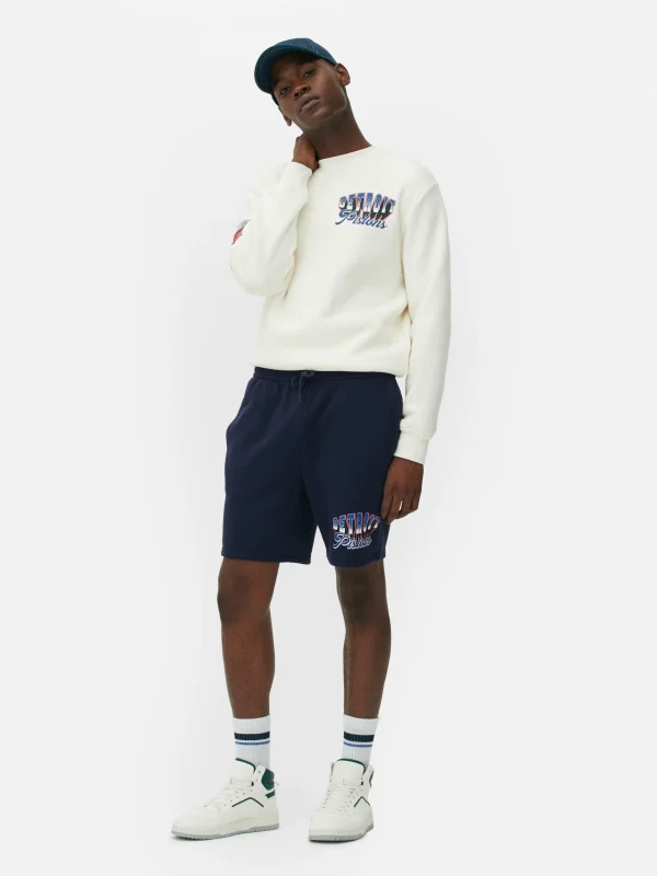 Primark NBA Detroit Pistons Graphic Shorts Blue Best Sale