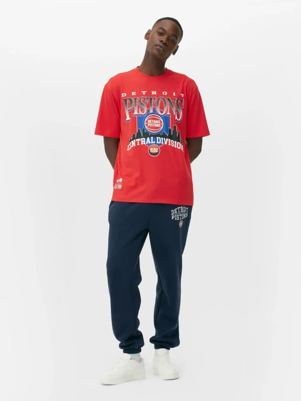 Primark NBA Detroit Pistons T-Shirt Red Cheap