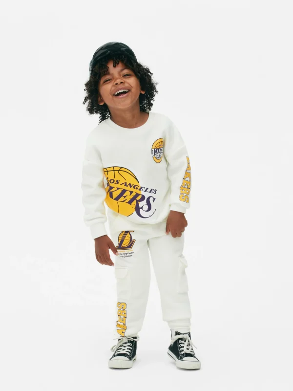 Primark NBA Los Angeles Lakers Sweatshirt Ivory Discount