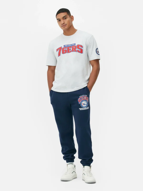 Primark NBA Philadelphia 76ers T-Shirt Gray Heather Sale