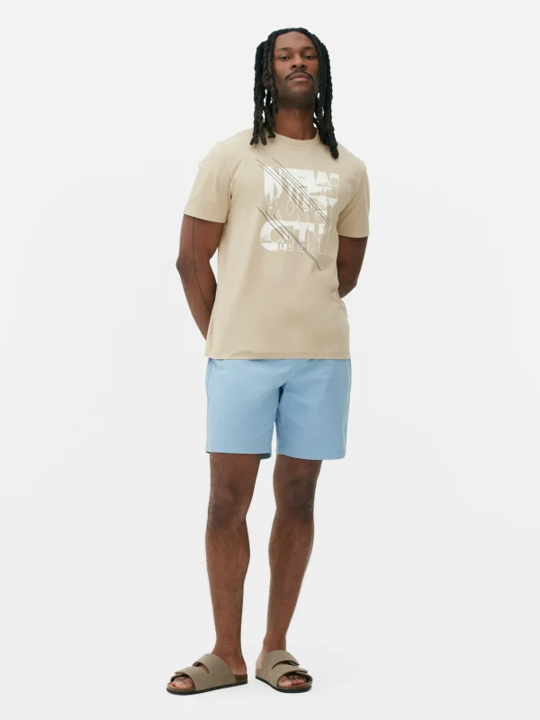 Primark New York City Infill Graphic T-Shirt Stone Sale
