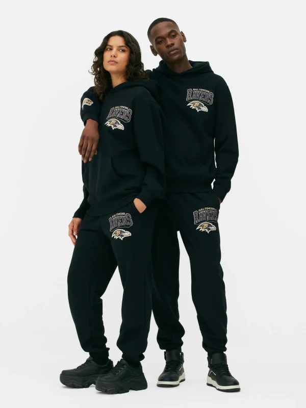 Primark NFL Baltimore Ravens Graphic Hoodie Black Best Sale