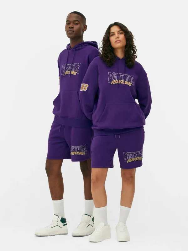 Primark NFL Baltimore Ravens Hoodie Purple New