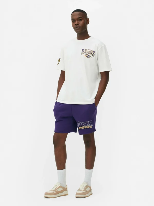 Primark NFL Baltimore Ravens T-Shirt Ivory Cheap