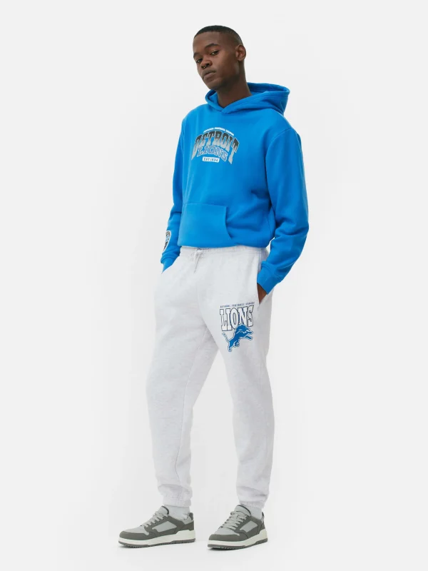Primark NFL Detroit Lions Joggers Gray Heather Discount