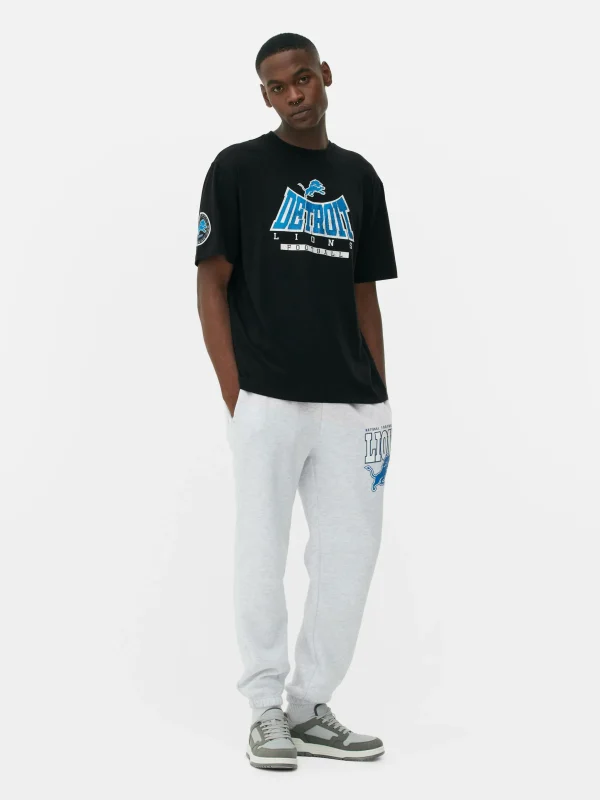 Primark NFL Detroit Lions T-Shirt Black Shop