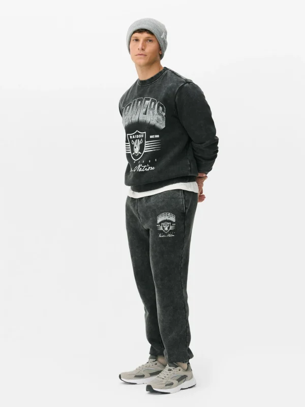 Primark NFL Las Vegas Raiders Joggers Charcoal Store