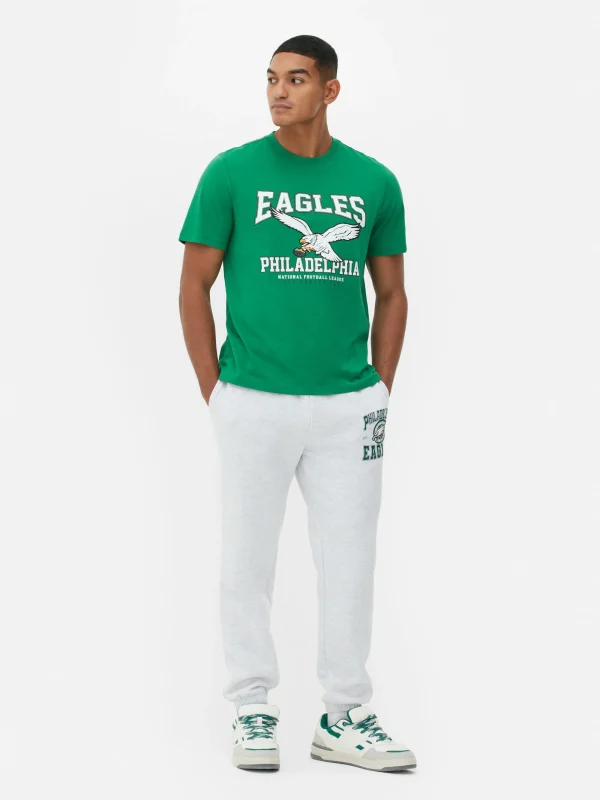 Primark NFL Philadelphia Eagles Graphic T-Shirt Green Sale