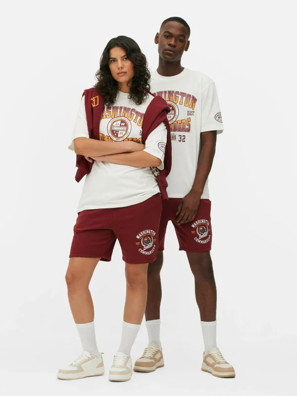 Primark NFL Washington Commanders T-Shirt Ivory Fashion
