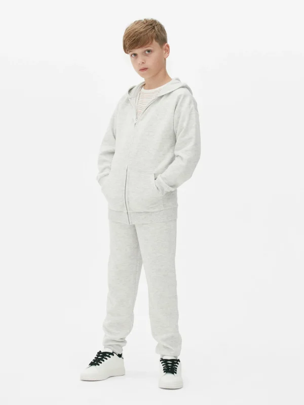Primark Older Boy Textured Zip Hoodie Gray Online