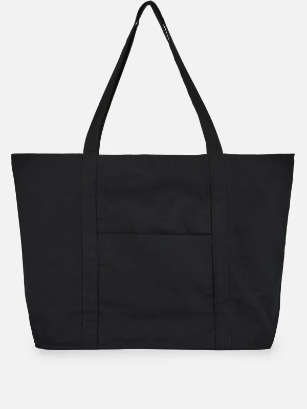 Primark Oversized Canvas Shopper Black Discount