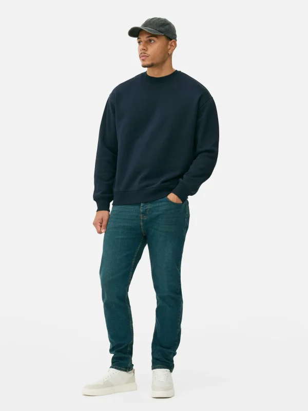 Primark Oversized Crew Neck Sweatshirt Navy Best