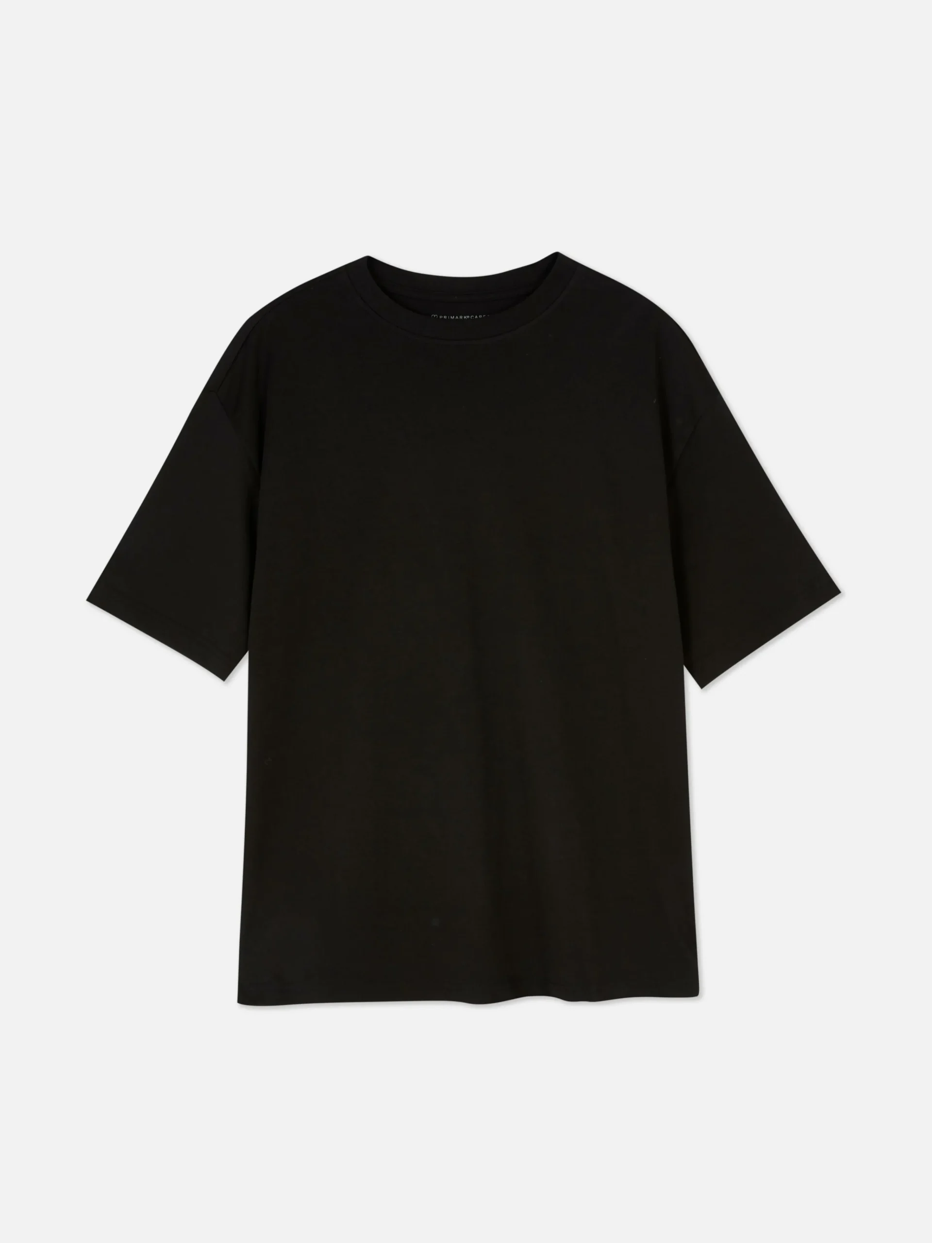 Primark Oversized Essential Jersey T-Shirt Black Store