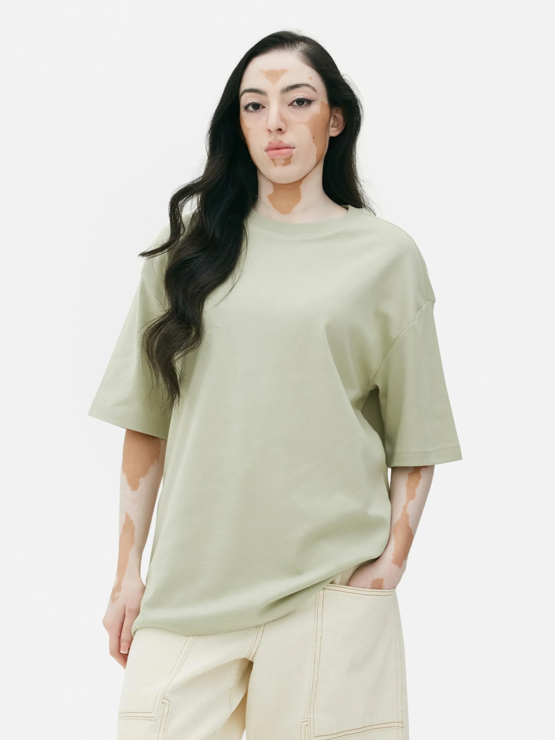 Primark Oversized Short Sleeve T-Shirt Green Fashion
