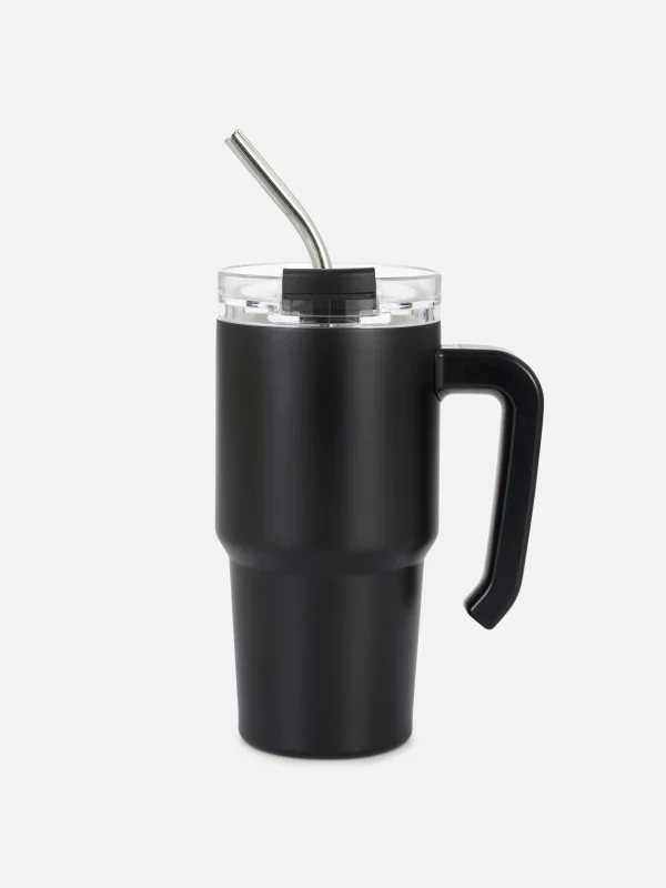 Primark 20oz Stainless Steel Travel Mug Black Store