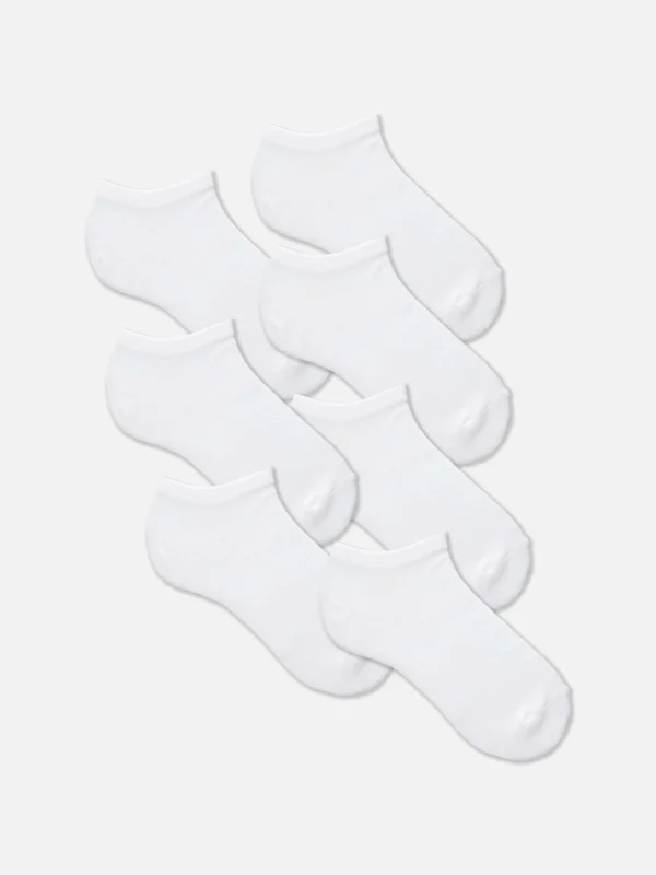 Primark 7-Pack Ankle Socks White Shop
