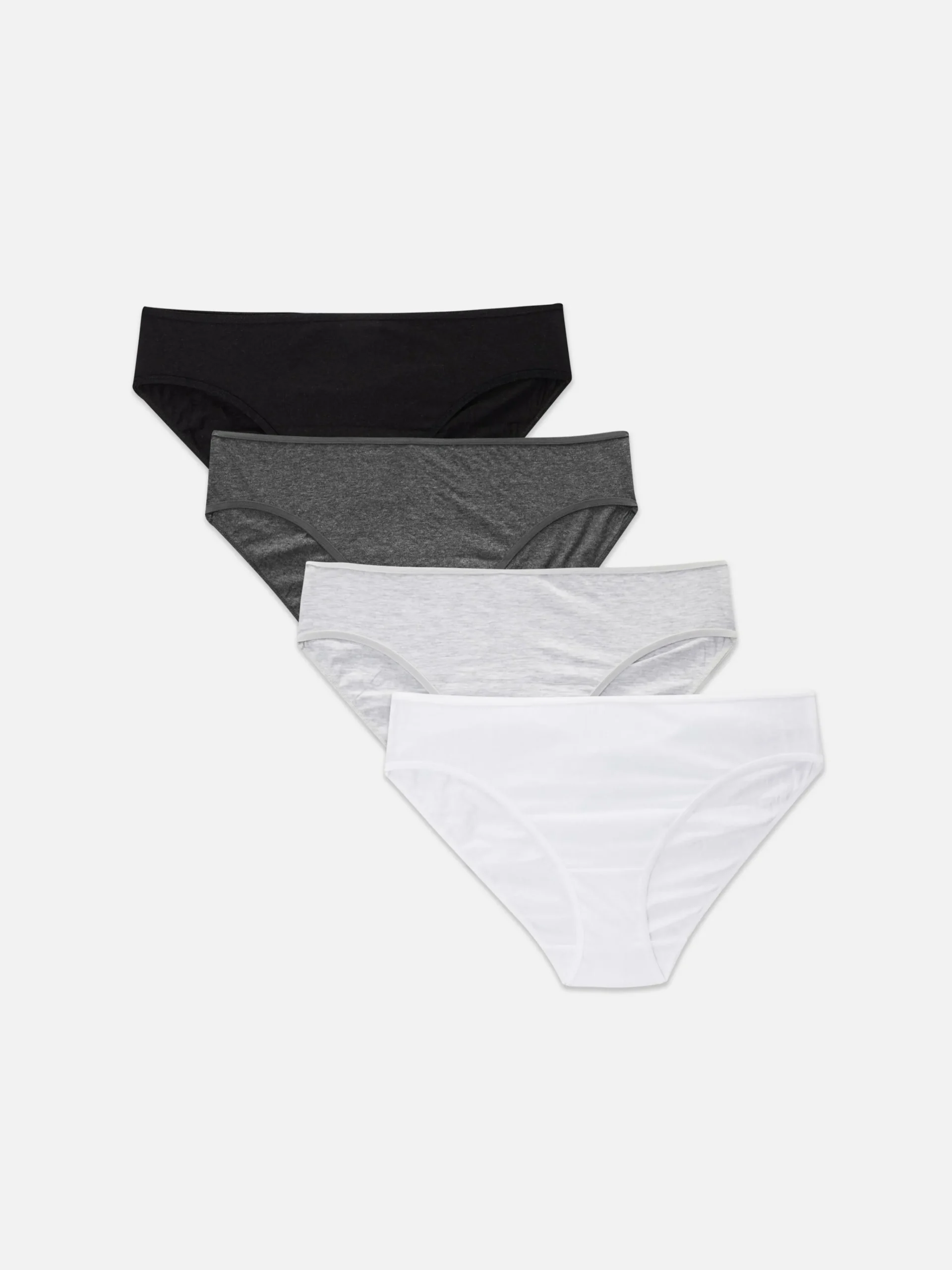 Primark 4-Pack Bikini Briefs Black/White Outlet