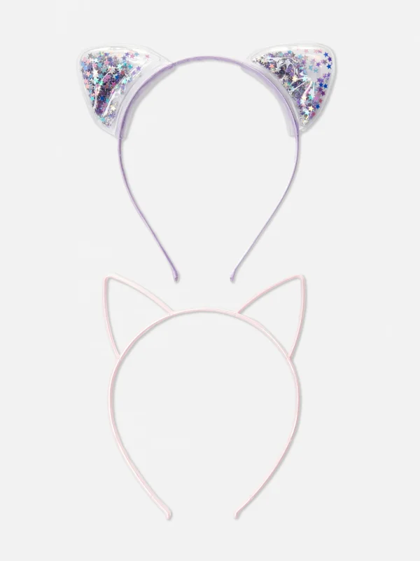 Primark 2-Pack Cat Ear Headbands Multi Shop