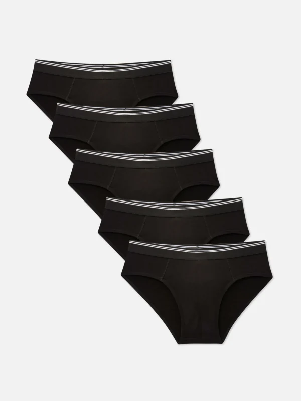 Primark 5-Pack Classic Briefs Black Cheap