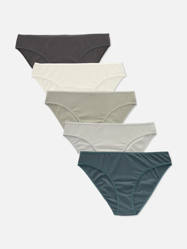 Primark 5-Pack Classic Everyday Briefs Gray Cheap