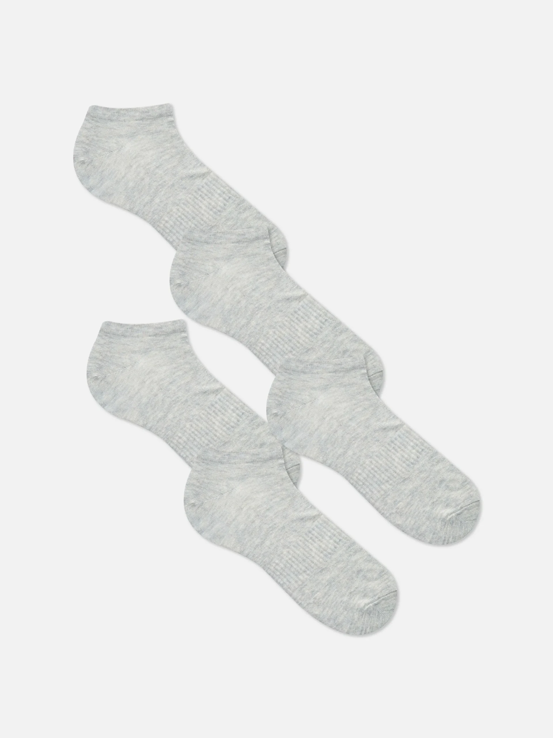 Primark 5-Pack Core Sneaker Socks Gray Hot