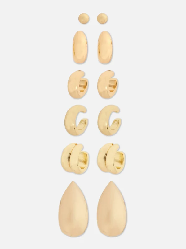 Primark 6-Pack Cuff Earrings Yellow Store