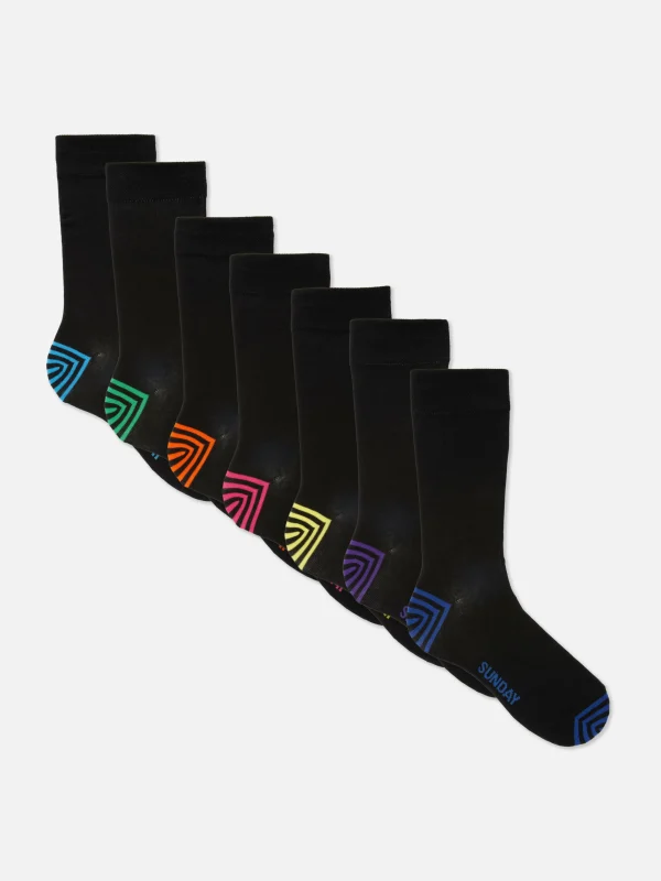 Primark 7-Pack Day Of The Week Socks Multi Outlet