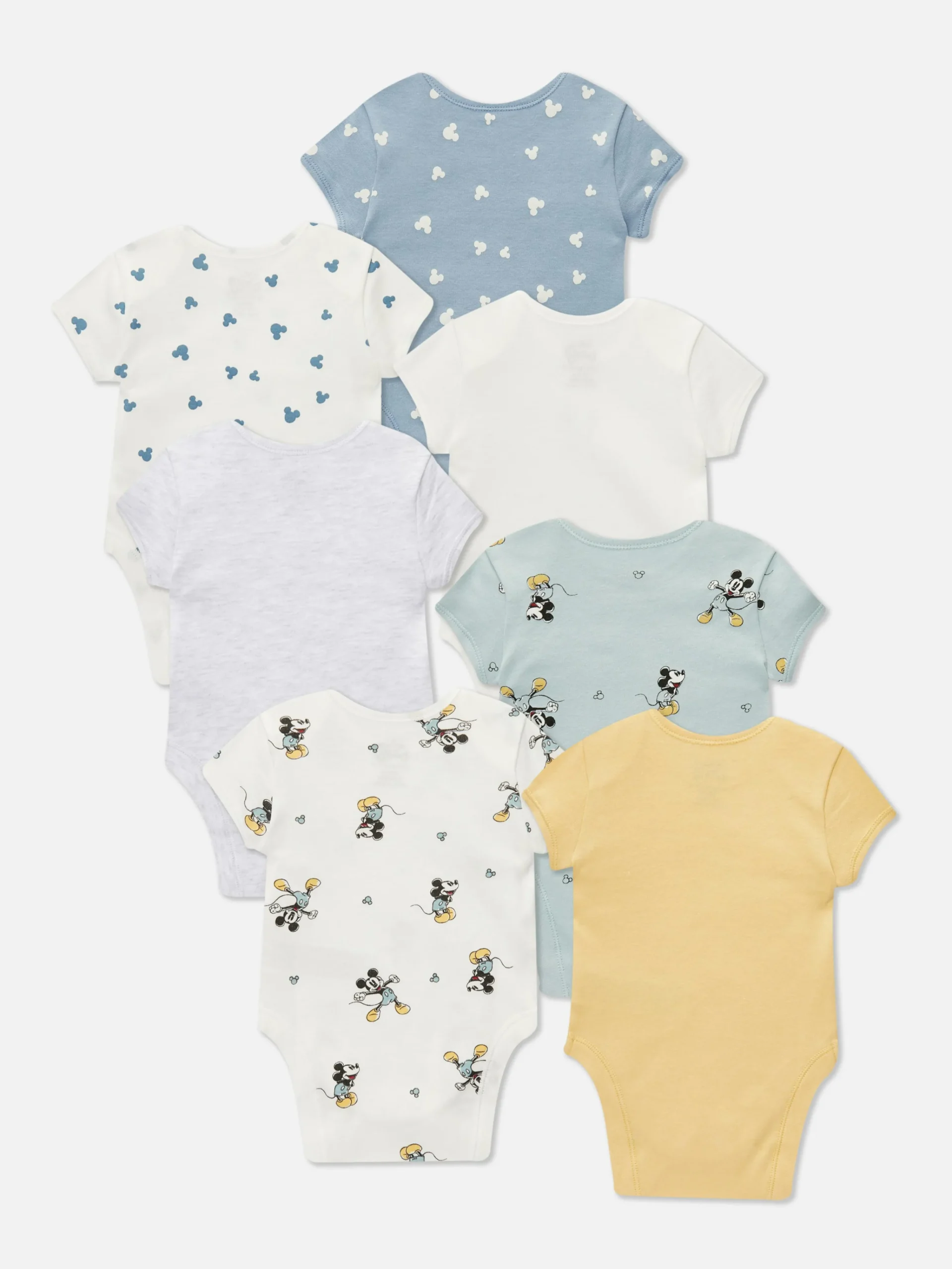 Primark 7-Pack Disney’s Mickey Mouse Bodysuits Blue Best Sale