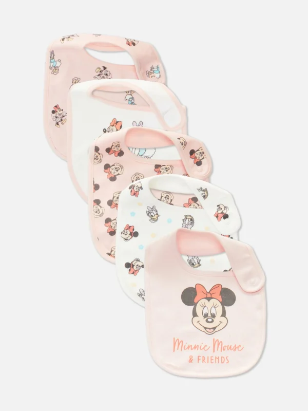 Primark 5-Pack Disney’s Minnie Mouse And Daisy Duck Bibs Pink Store