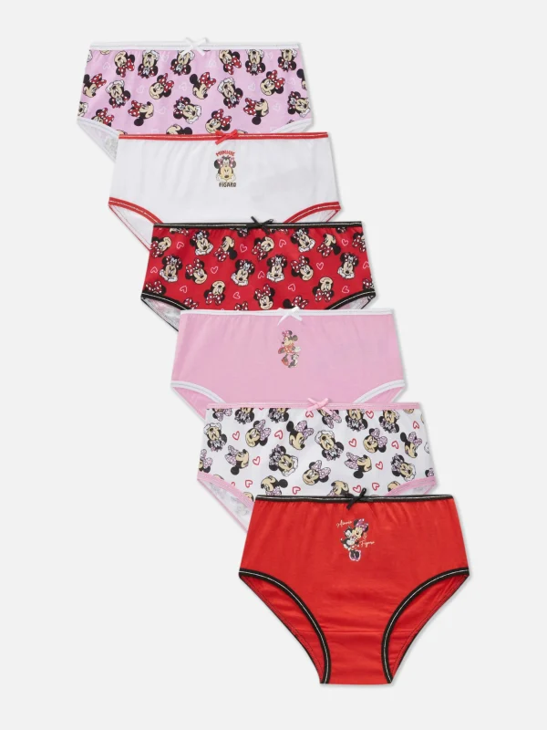 Primark 6-Pack Disney’s Minnie Mouse Briefs Multi New