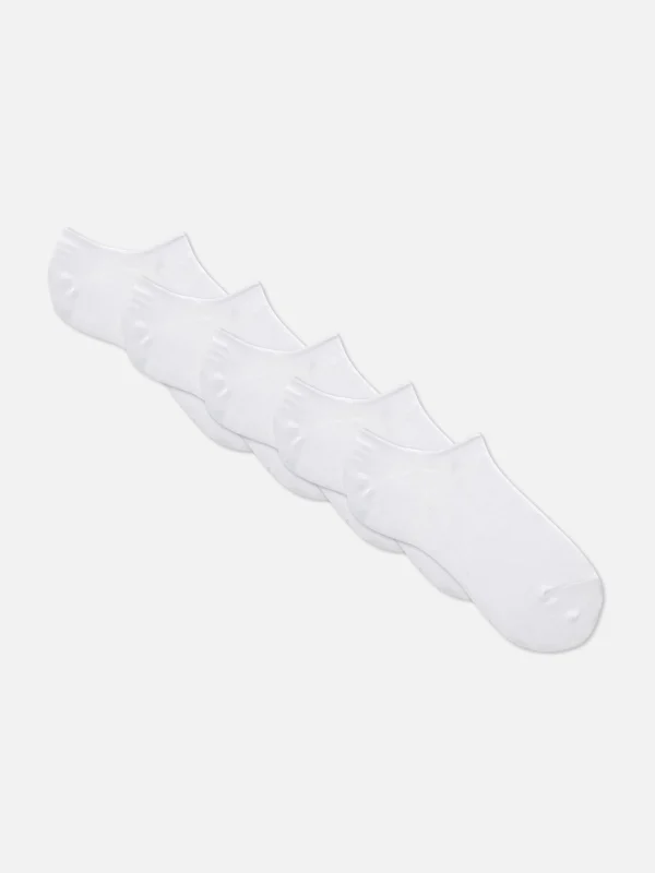 Primark 5-Pack Essential Ankle Socks White Hot
