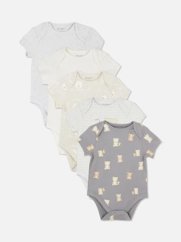 Primark 5-Pack Essential Bodysuits Multi Sale