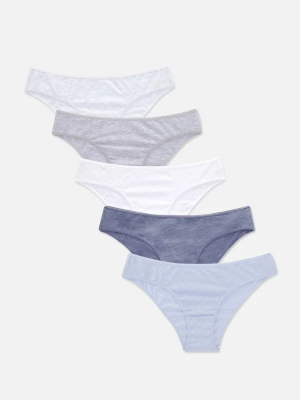 Primark 5-Pack Everyday Brazilian Briefs Blue Cheap