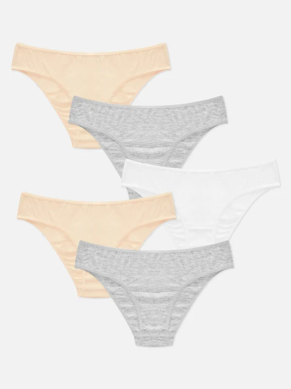 Primark 5-Pack Everyday Brazilian Briefs Natural Outlet