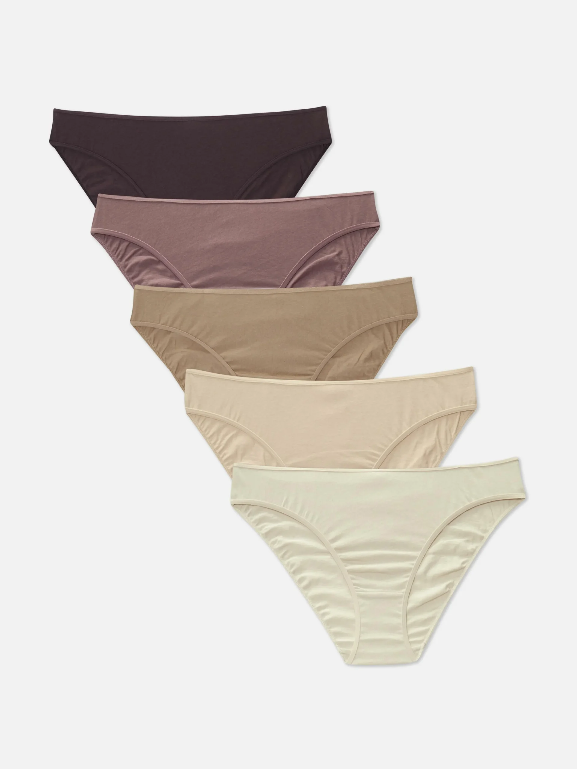 Primark 5-Pack Everyday Mini Briefs Natural Clearance