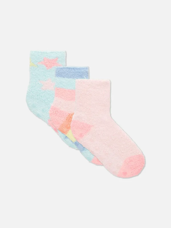 Primark 3-Pack Fashion Cozy Socks Multi Discount