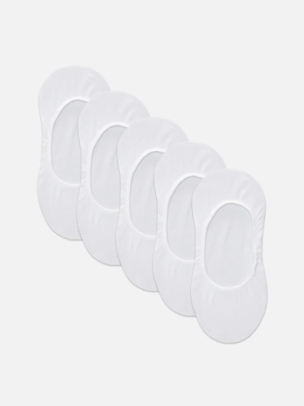 Primark 5-Pack Footie Socks White Online