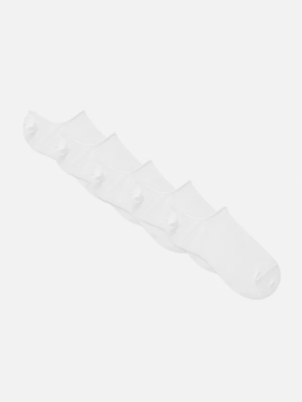 Primark 5-Pack Footie Socks White Online