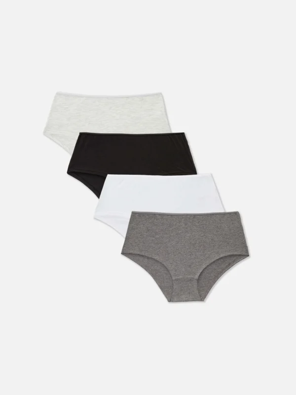 Primark 4-Pack Full Briefs Black/White Best