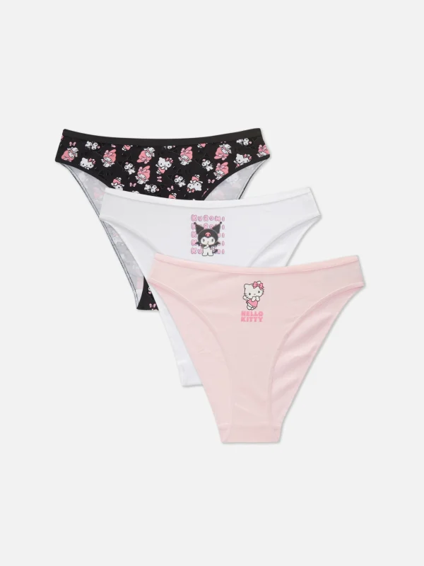 Primark 3-Pack Hello Kitty High Leg Briefs Pink Store