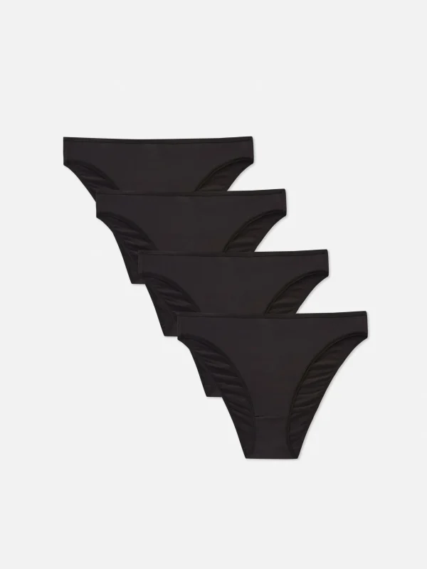 Primark 4-Pack High Leg Briefs Black Store
