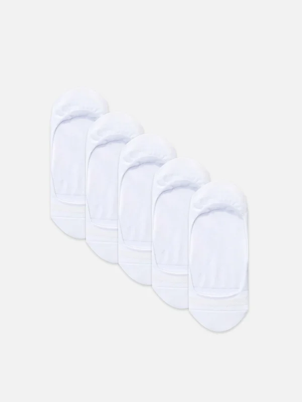 Primark 5-Pack Invisible Socks White Online