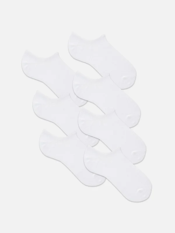 Primark 7-Pack Invisible Socks White Store