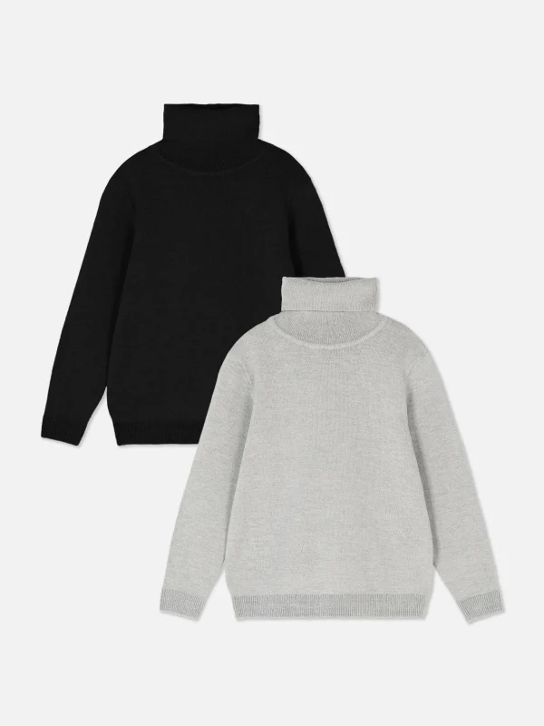 Primark 2-Pack Knit Roll Neck Sweaters Multi Shop