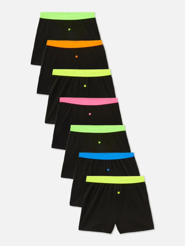 Primark 7-Pack Neon Boxer Briefs Multi New